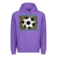 Purple glitter football leopard Premium Hoodie - RanaPortraitStore