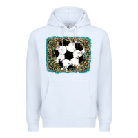 White glitter football leopard Premium Hoodie - RanaPortraitStore
