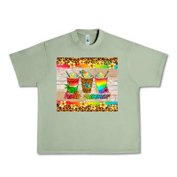 Oil Green hello summer ice coffee Urban Heavy Tee - Artiststas