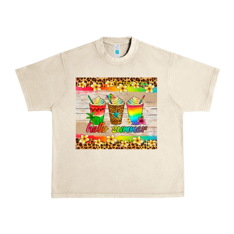 Hello Summer Ice Coffee Urban Heavy Tee by Artiststas | Teevron