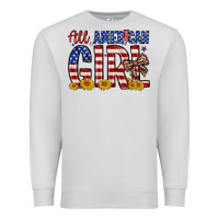 Dove Grey all american girl Premium Sweatshirt - Zillion Design Studio