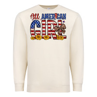 Sandshell all american girl Premium Sweatshirt - Zillion Design Studio