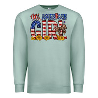 Seafoam all american girl Premium Sweatshirt - Zillion Design Studio