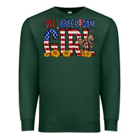 Sports Green all american girl Premium Sweatshirt - Zillion Design Studio