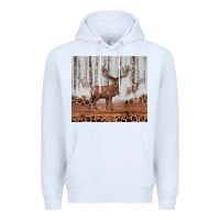 White reinder Premium Hoodie - JahusDesignShop
