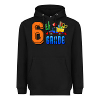 Black Sixth Grade Heavyweight Hoodie - RanaPortraitStore