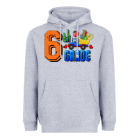 Heather Grey Sixth Grade Heavyweight Hoodie - RanaPortraitStore