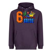 Plum Sixth Grade Heavyweight Hoodie - RanaPortraitStore