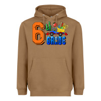 Toasted Coconut Sixth Grade Heavyweight Hoodie - RanaPortraitStore