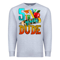 Heather Grey 5th grade dude Premium Sweatshirt - texasbilliewilder