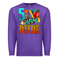 Purple 5th grade dude Premium Sweatshirt - texasbilliewilder