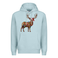Blue Mist reindeer Premium Hoodie - JahusDesignShop