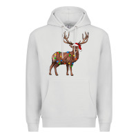 Dove Grey reindeer Premium Hoodie - JahusDesignShop