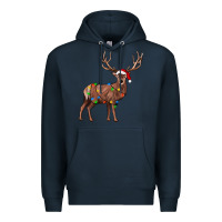 Navy reindeer Premium Hoodie - JahusDesignShop