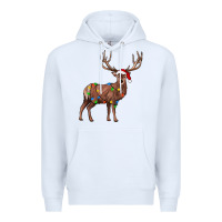 White reindeer Premium Hoodie - JahusDesignShop