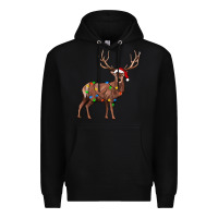 Black reindeer Premium Hoodie - JahusDesignShop