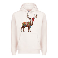 Pale Pink reindeer Premium Hoodie - JahusDesignShop