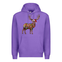Purple reindeer Premium Hoodie - JahusDesignShop