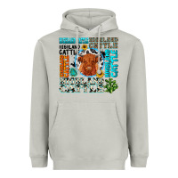 Moon Dust highland cattle Heavyweight Hoodie - texasbilliewilder