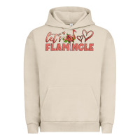 Pigment French Oak let's flamingle Urban Hoodie - Artiststas