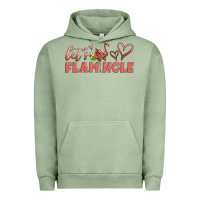 Pigment Oil Green let's flamingle Urban Hoodie - Artiststas