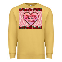 Antique Gold my valentine has four paws Premium Sweatshirt - RanaPortraitStore