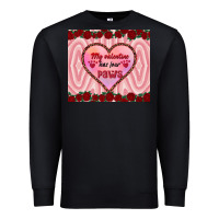 Black my valentine has four paws Premium Sweatshirt - RanaPortraitStore