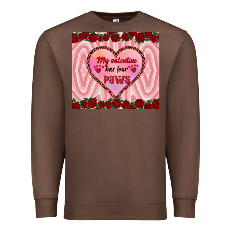 My Valentine Has Four Paws Premium Sweatshirt by RanaPortraitStore | Teevron
