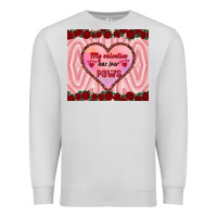 Dove Grey my valentine has four paws Premium Sweatshirt - RanaPortraitStore
