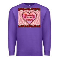 Purple my valentine has four paws Premium Sweatshirt - RanaPortraitStore