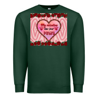 Sports Green my valentine has four paws Premium Sweatshirt - RanaPortraitStore