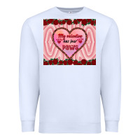 White my valentine has four paws Premium Sweatshirt - RanaPortraitStore