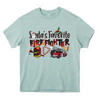Arona Santa's Favorite Firefighter Heavy Core Tee - LillyAllenDesigns