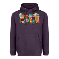 Plum hippie coffee cups Heavyweight Hoodie - texasbilliewilder
