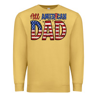 Antique Gold all american dad Premium Sweatshirt - Zillion Design Studio