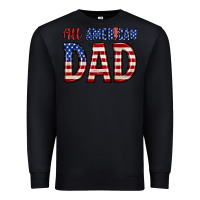 Black all american dad Premium Sweatshirt - Zillion Design Studio