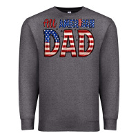 Charcoal Heather all american dad Premium Sweatshirt - Zillion Design Studio
