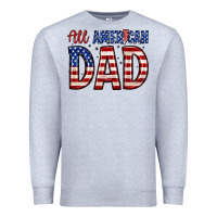 Heather Grey all american dad Premium Sweatshirt - Zillion Design Studio