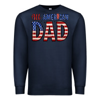 Navy all american dad Premium Sweatshirt - Zillion Design Studio