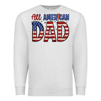 Oatmeal Heather all american dad Premium Sweatshirt - Zillion Design Studio