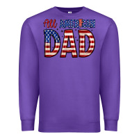 Purple all american dad Premium Sweatshirt - Zillion Design Studio