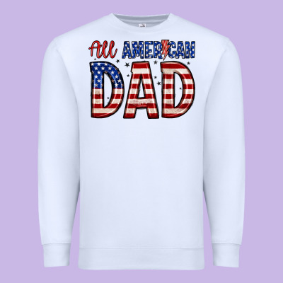 All American Dad Premium Sweatshirt Designed By Zillion Design Studio