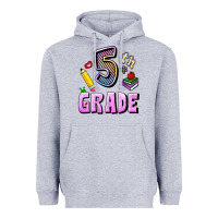 Heather Grey Fifth Grade Heavyweight Hoodie - RanaPortraitStore