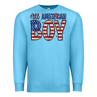 Ocean Blue all American boy Premium Sweatshirt - Zillion Design Studio
