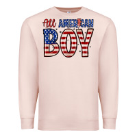 Pale Pink all American boy Premium Sweatshirt - Zillion Design Studio