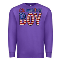 Purple all American boy Premium Sweatshirt - Zillion Design Studio
