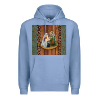 Colony Blue jesus Premium Hoodie - JahusDesignShop