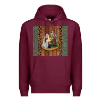 Burgundy jesus Premium Hoodie - JahusDesignShop