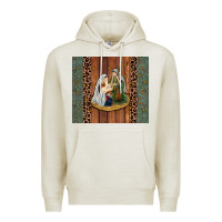 Oatmeal Heather jesus Premium Hoodie - JahusDesignShop