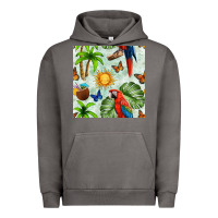 Pigment Tornado parrot in the sun seamless pattern Urban Hoodie - BundleAndBundleShop